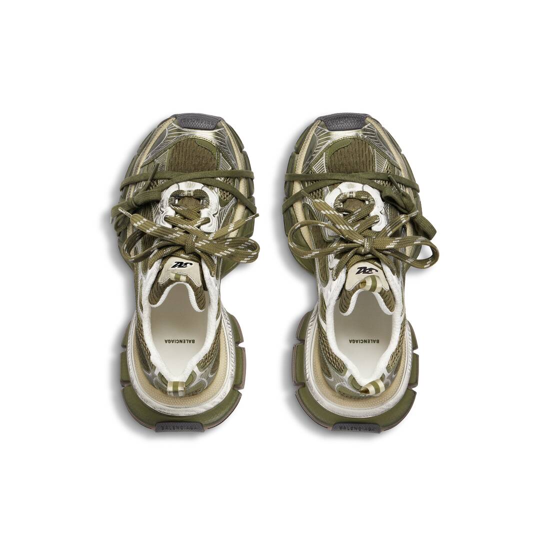 Men’s 3xl Sneaker  in Dark Green/light Beige - Image 6